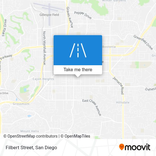 Filbert Street map
