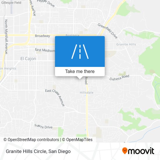 Granite Hills Circle map