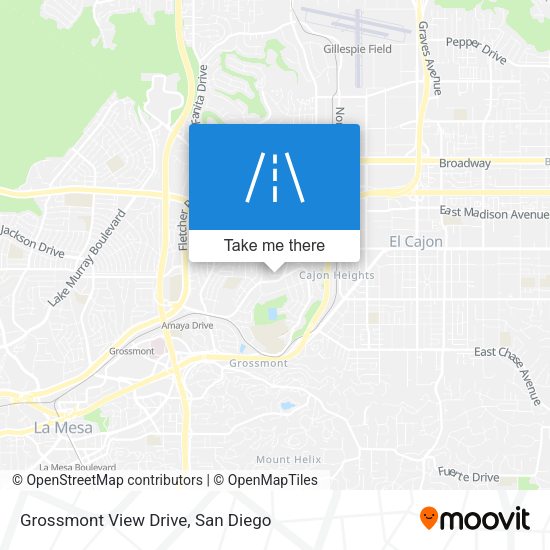 Mapa de Grossmont View Drive