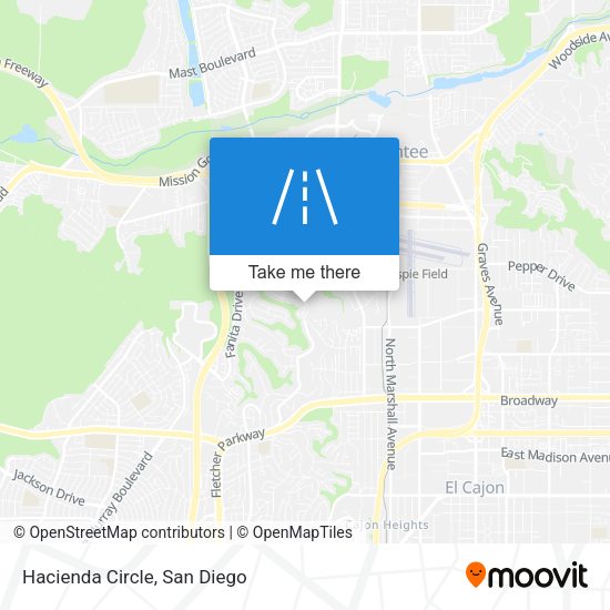 Mapa de Hacienda Circle