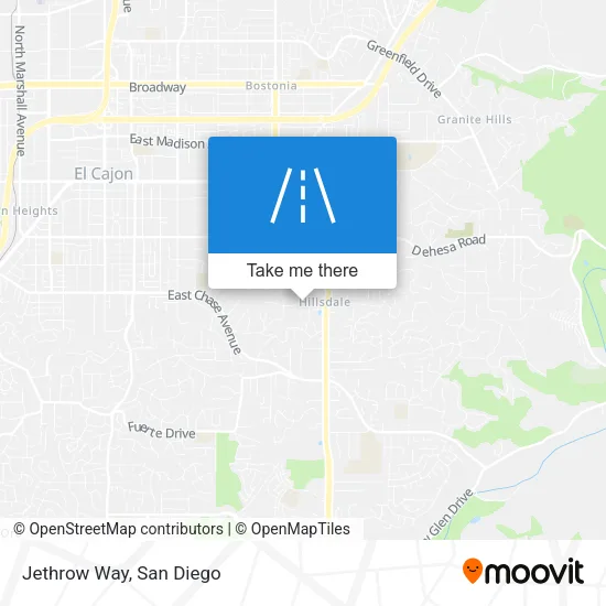 Jethrow Way map