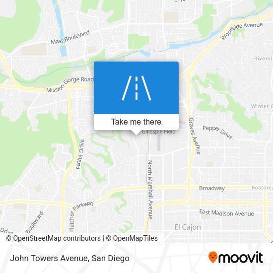 Mapa de John Towers Avenue