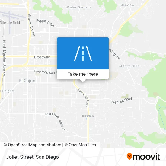 Joliet Street map
