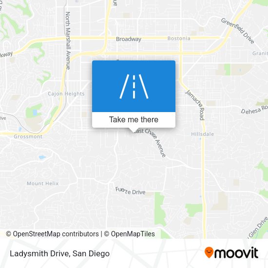 Mapa de Ladysmith Drive