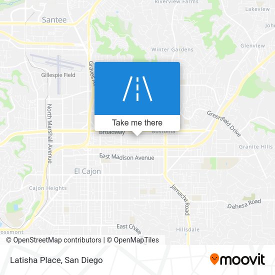 Mapa de Latisha Place
