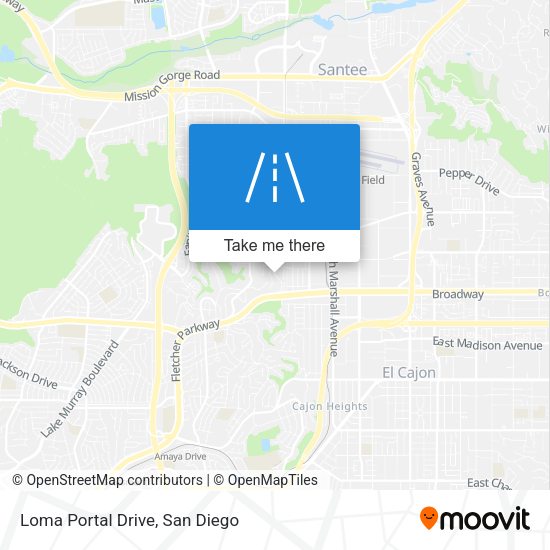 Loma Portal Drive map