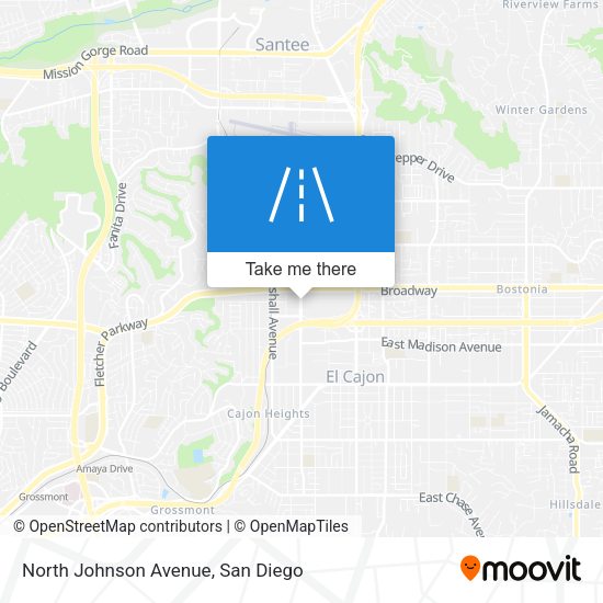 Mapa de North Johnson Avenue