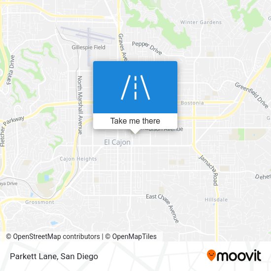 Parkett Lane map