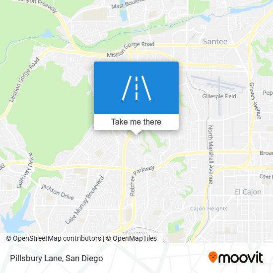 Mapa de Pillsbury Lane