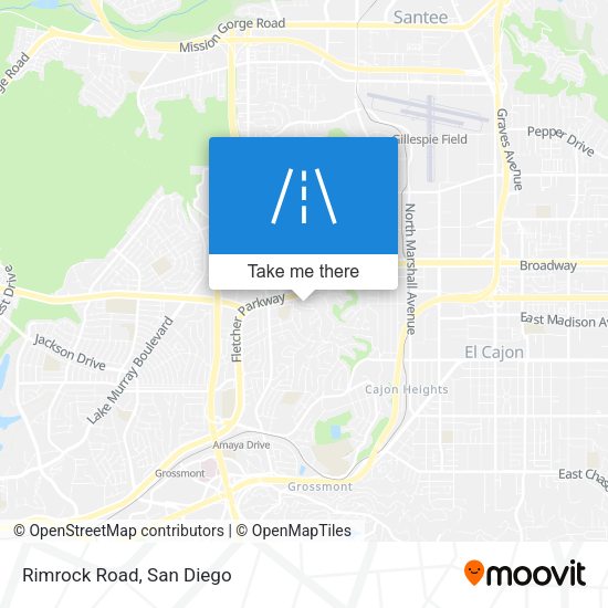 Mapa de Rimrock Road