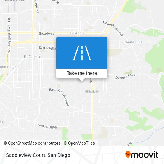 Mapa de Saddleview Court