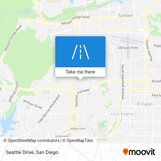 Mapa de Seattle Drive
