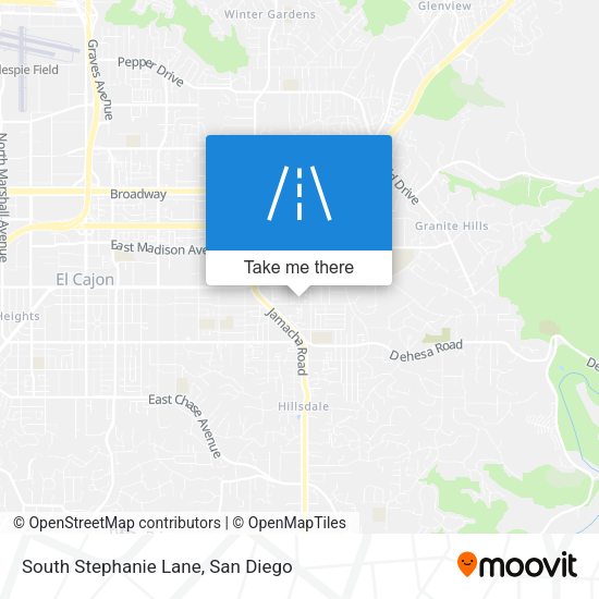 South Stephanie Lane map