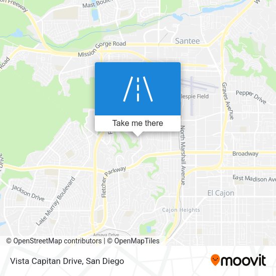 Mapa de Vista Capitan Drive