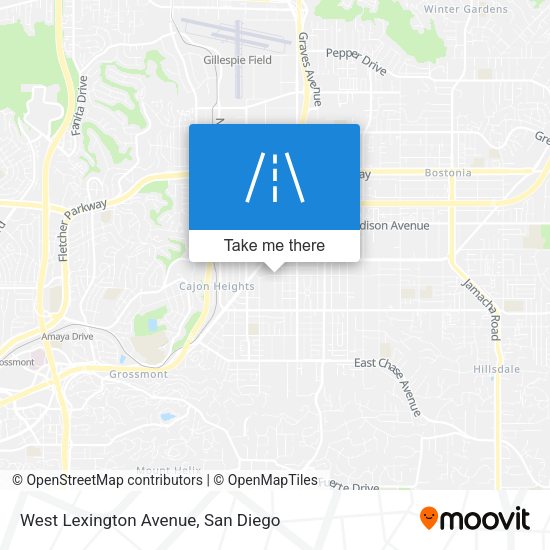 Mapa de West Lexington Avenue