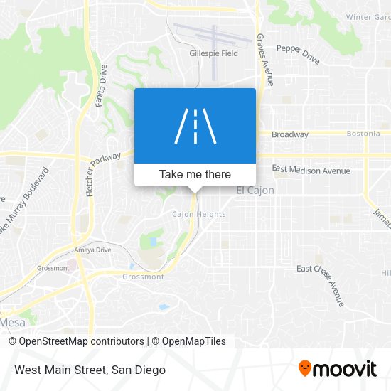 Mapa de West Main Street
