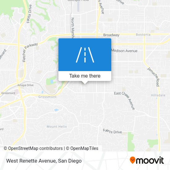 West Renette Avenue map