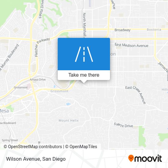 Mapa de Wilson Avenue