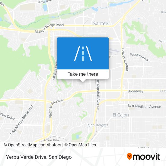 Yerba Verde Drive map