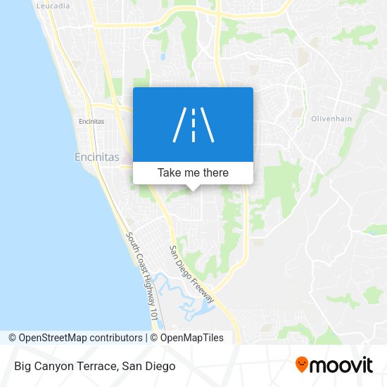 Big Canyon Terrace map