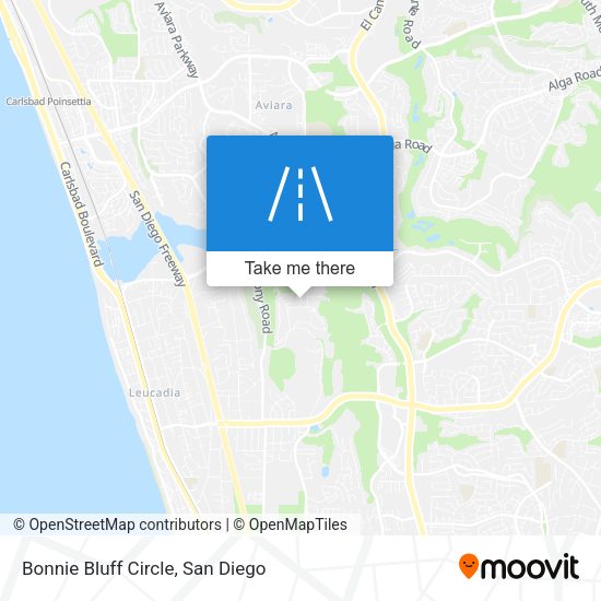 Mapa de Bonnie Bluff Circle