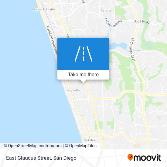 East Glaucus Street map