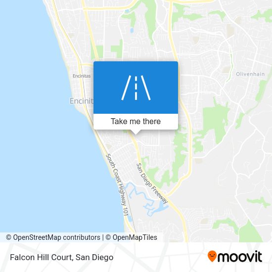 Mapa de Falcon Hill Court