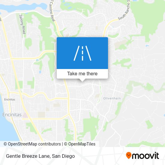Gentle Breeze Lane map