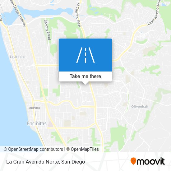 La Gran Avenida Norte map