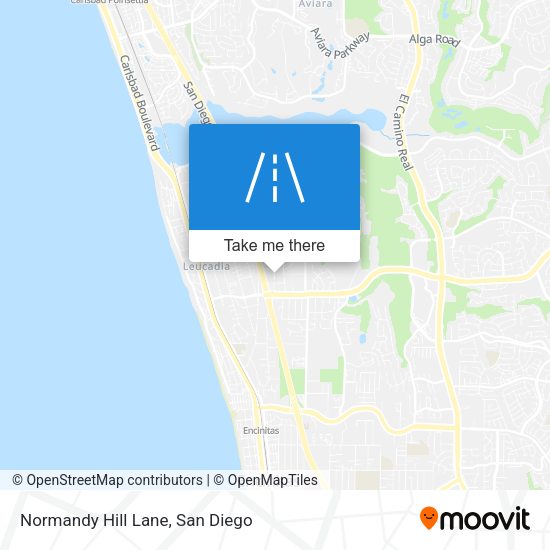 Normandy Hill Lane map