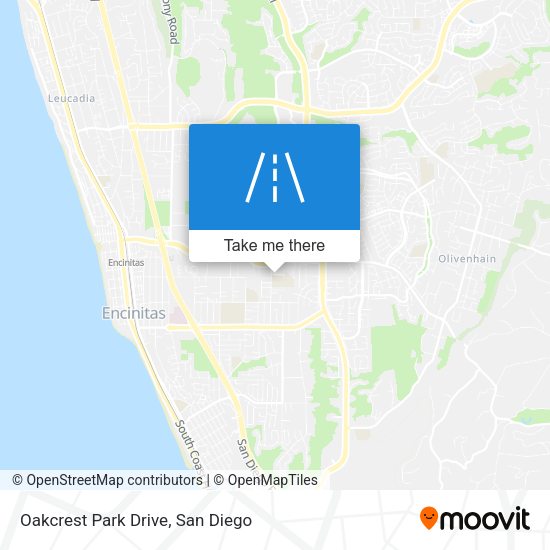 Oakcrest Park Drive map