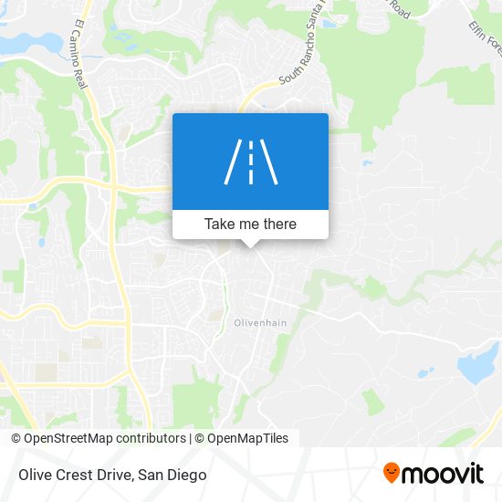 Olive Crest Drive map