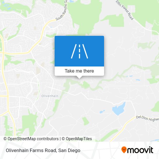 Olivenhain Farms Road map