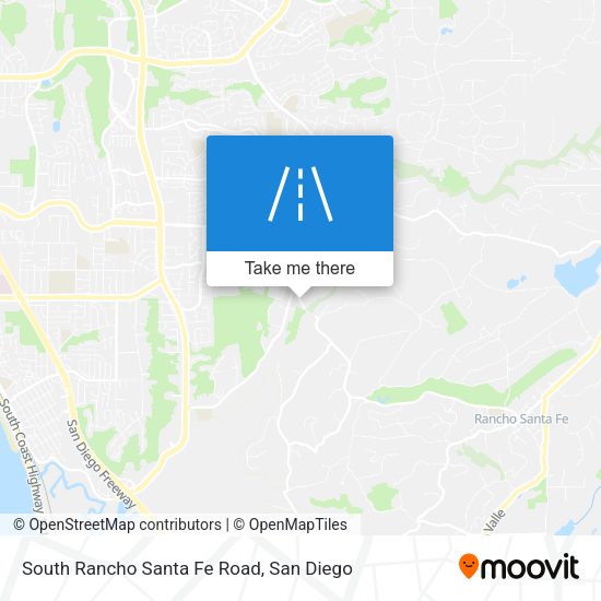 Mapa de South Rancho Santa Fe Road