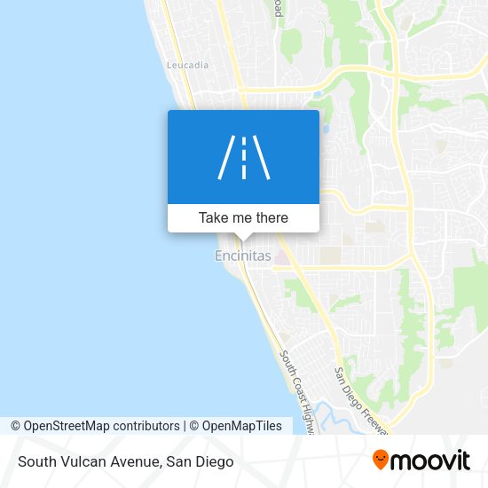 South Vulcan Avenue map