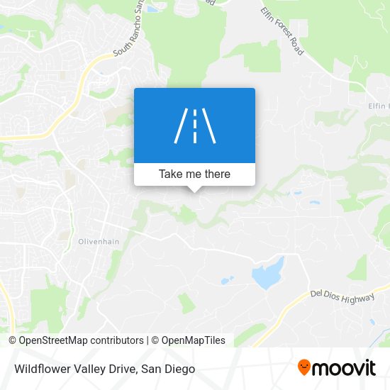 Wildflower Valley Drive map