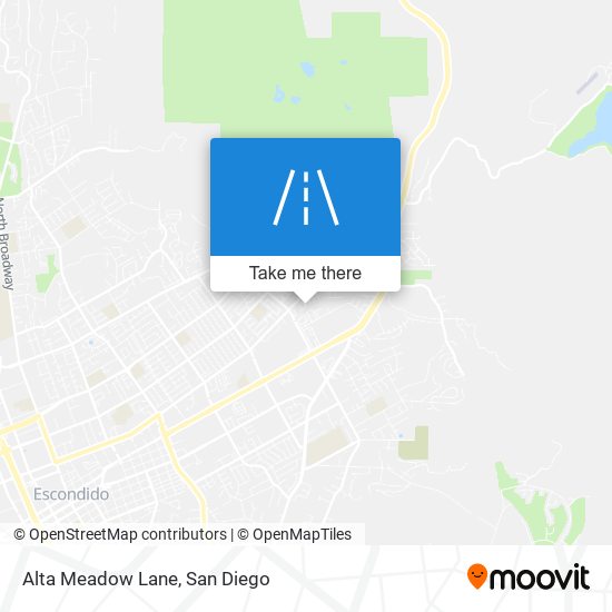 Alta Meadow Lane map