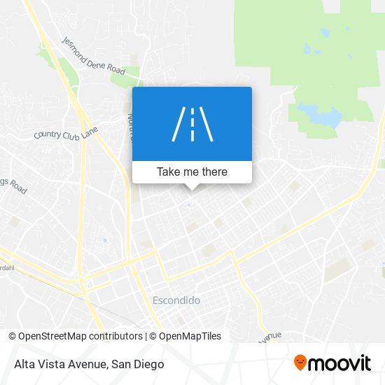 Mapa de Alta Vista Avenue