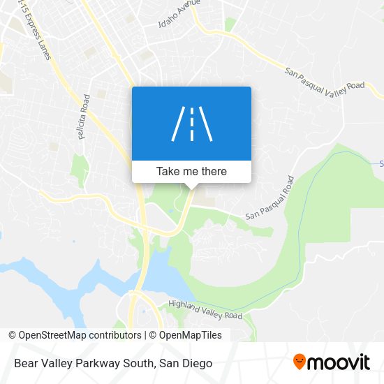 Bear Valley Parkway South map