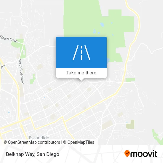 Belknap Way map