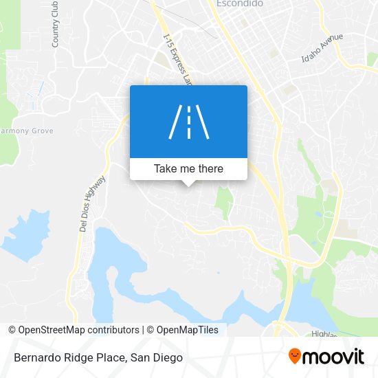 Bernardo Ridge Place map