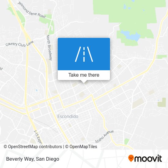 Mapa de Beverly Way