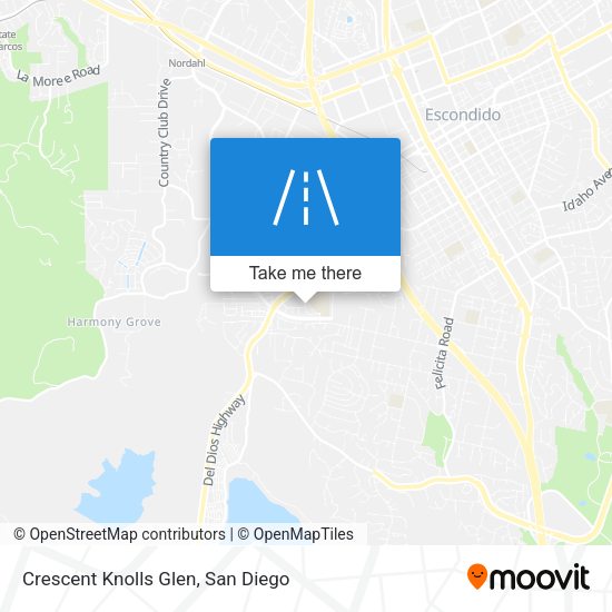 Crescent Knolls Glen map