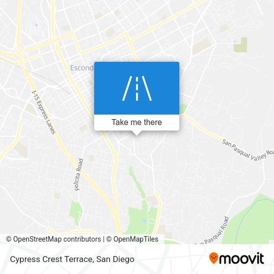 Cypress Crest Terrace map
