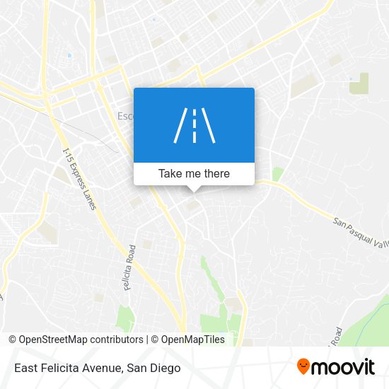 Mapa de East Felicita Avenue