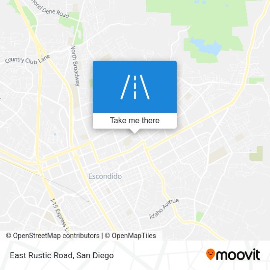 Mapa de East Rustic Road