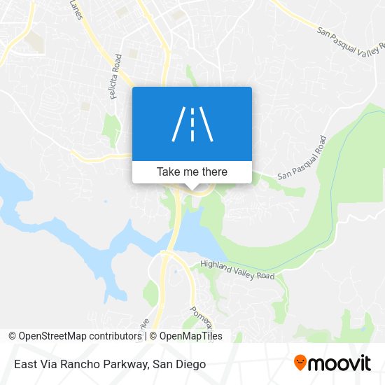 Mapa de East Via Rancho Parkway