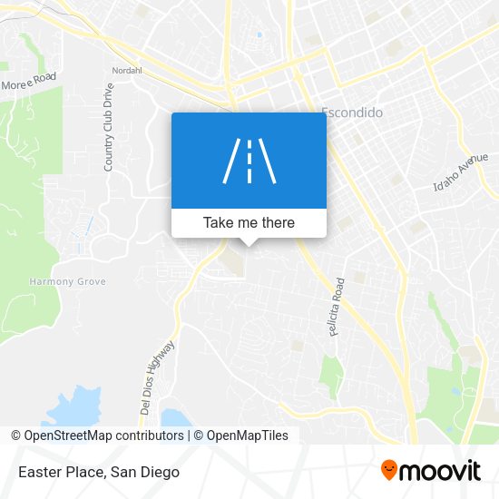 Mapa de Easter Place