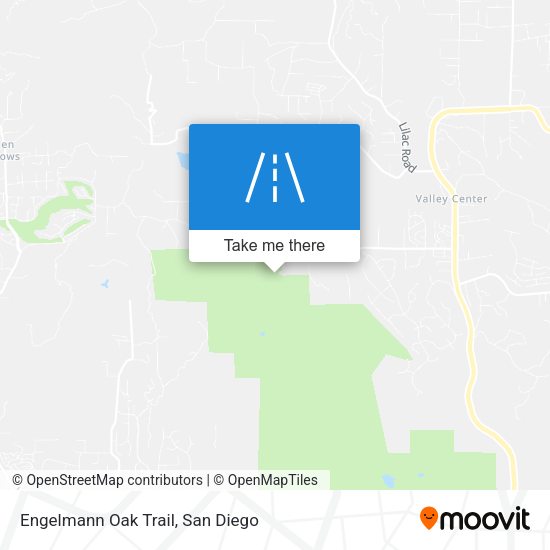 Mapa de Engelmann Oak Trail