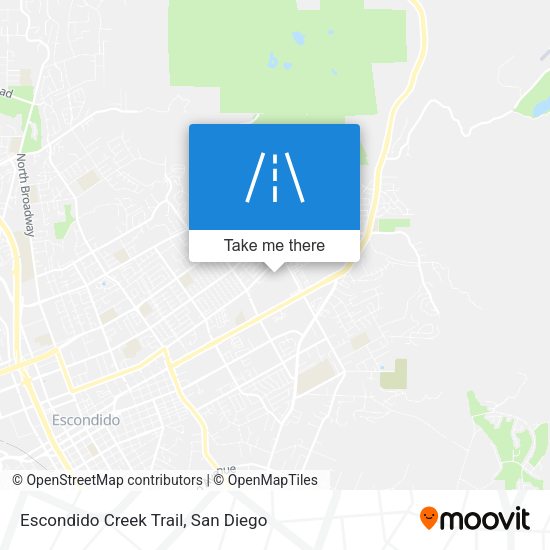 Mapa de Escondido Creek Trail